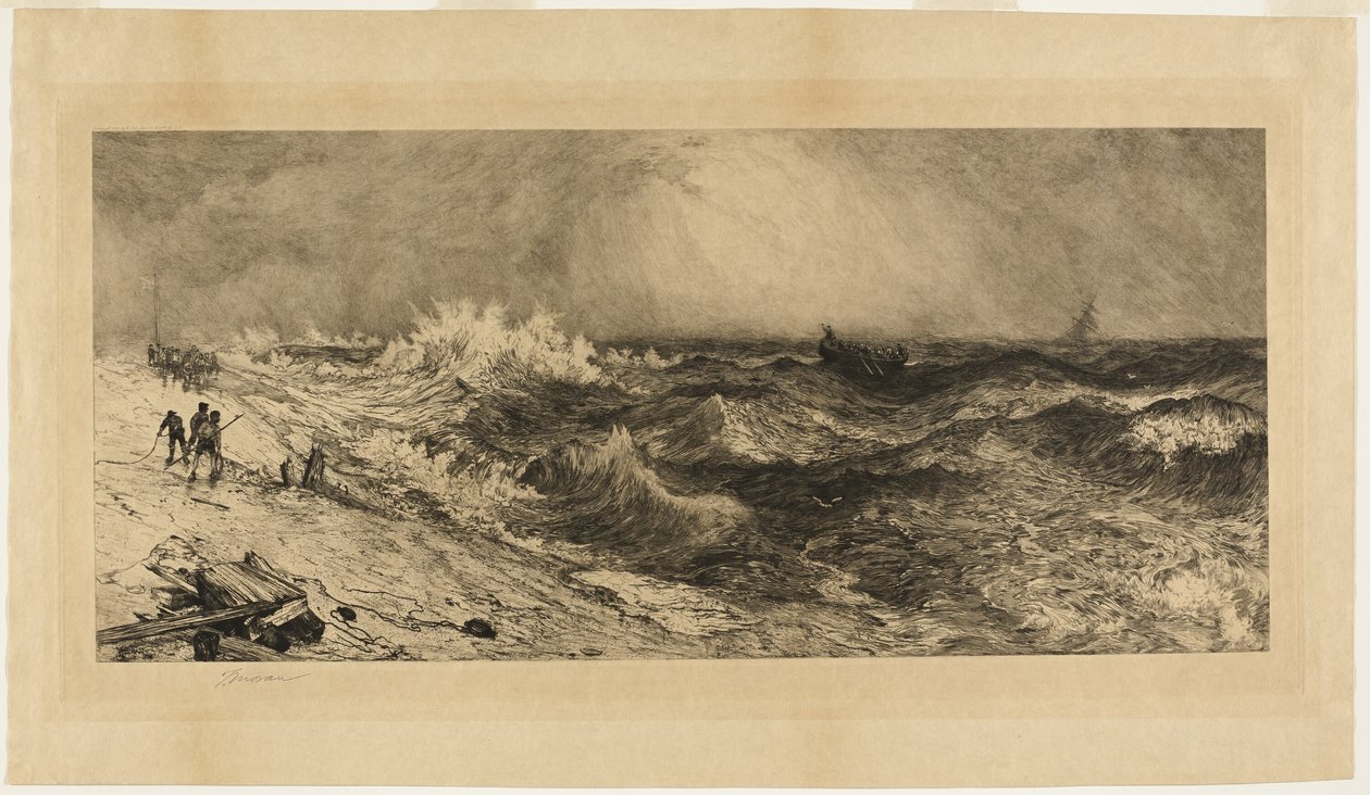 A zengő tenger alkotó: Thomas Moran