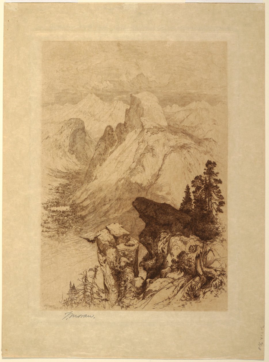 A déli kupola, Yosemite Valley alkotó: Thomas Moran