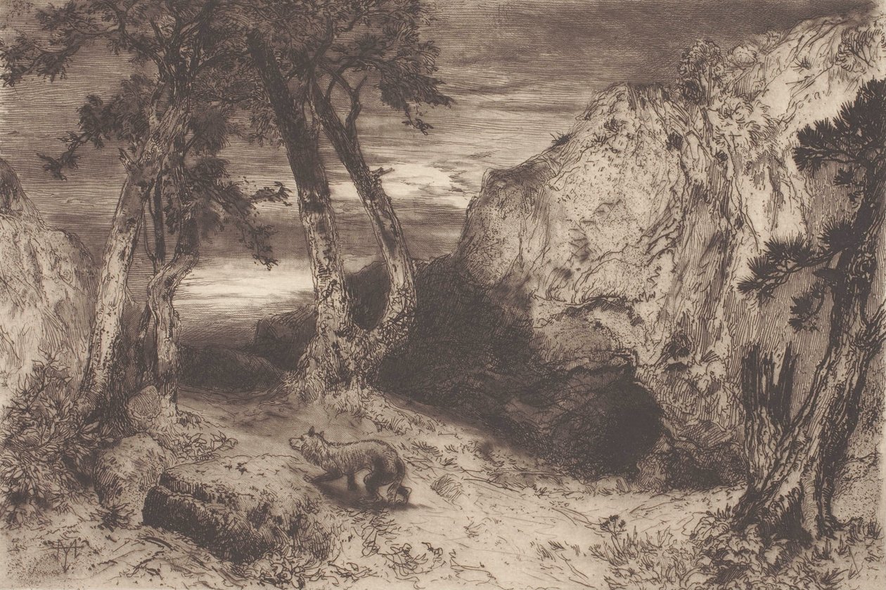 Alkonyat Arizonában alkotó: Thomas Moran
