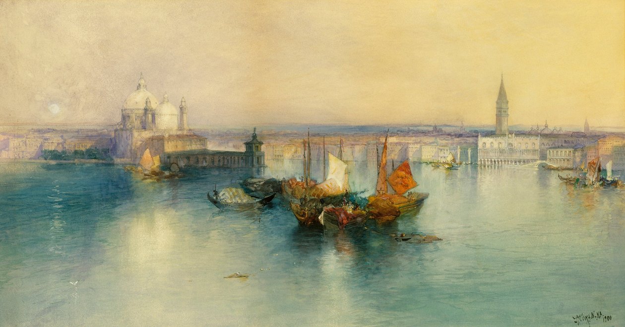 Velence a San Giorgio toronyból alkotó: Thomas Moran