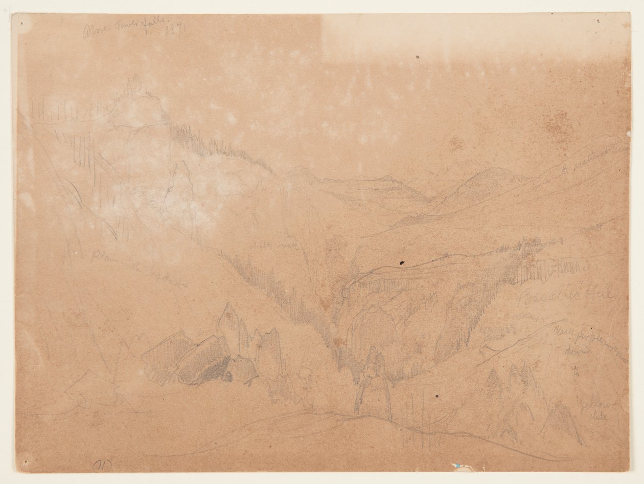 Yellowstone, Tower Falls felett alkotó: Thomas Moran