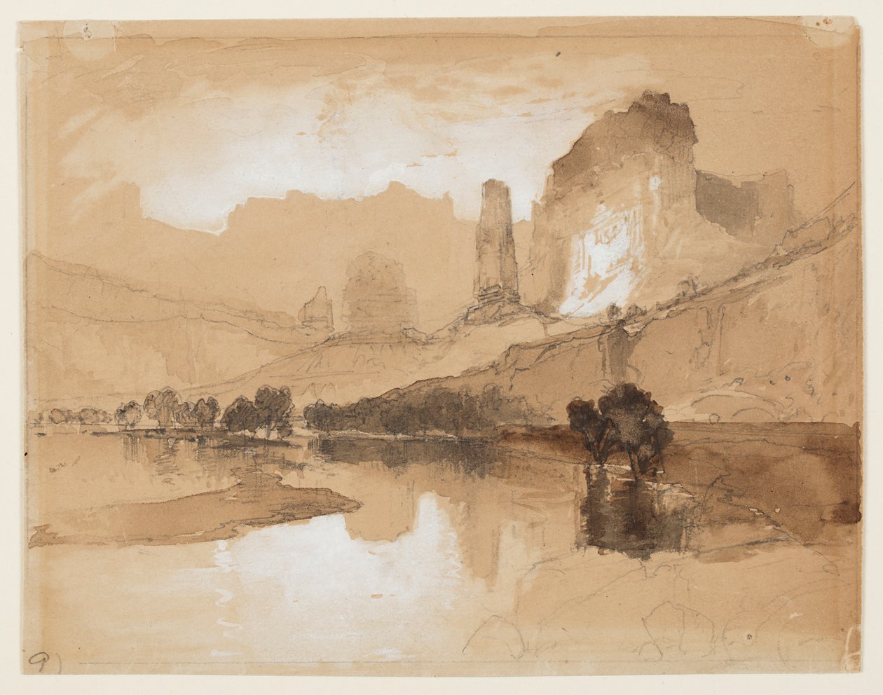 Yellowstone a vízesés alatt alkotó: Thomas Moran