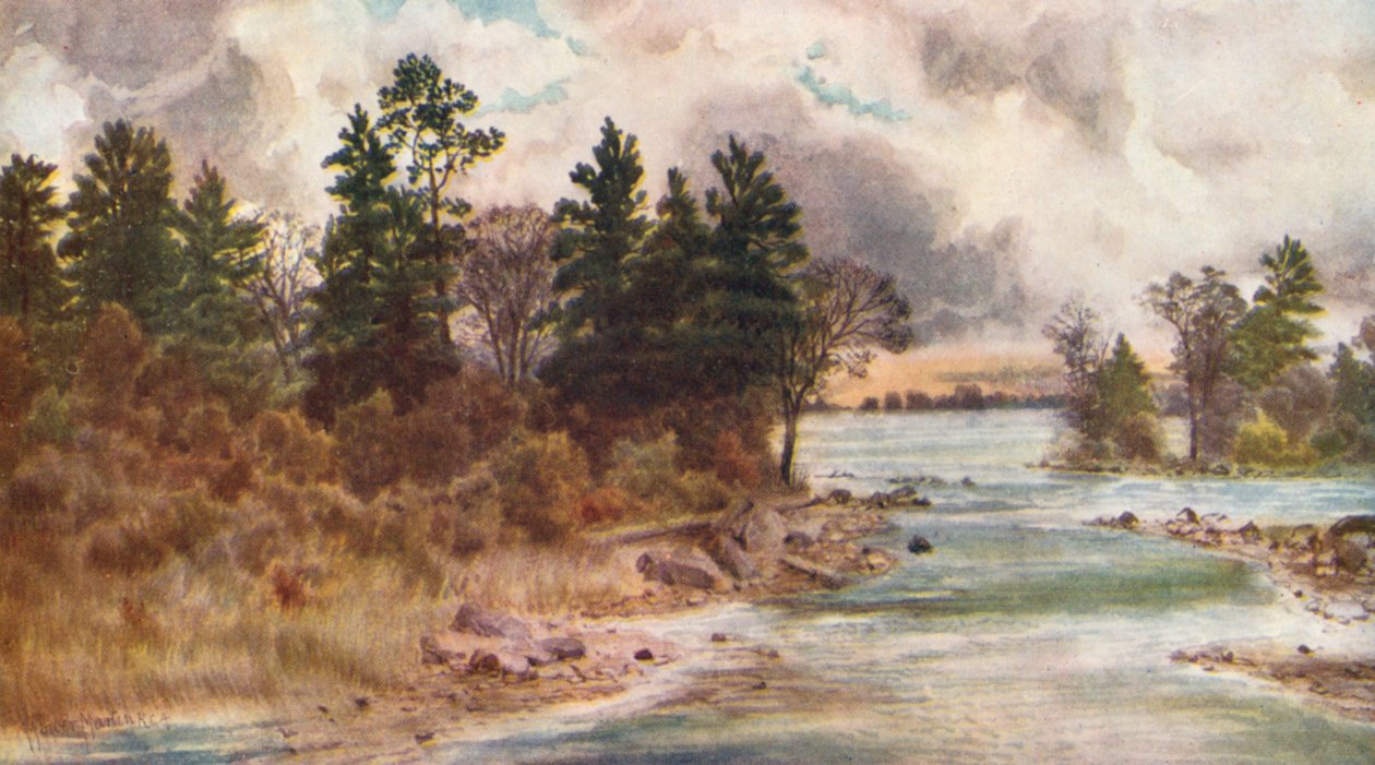 Ottawa Vaudreuil-ben (színes litográfia) alkotó: Thomas Mower Martin