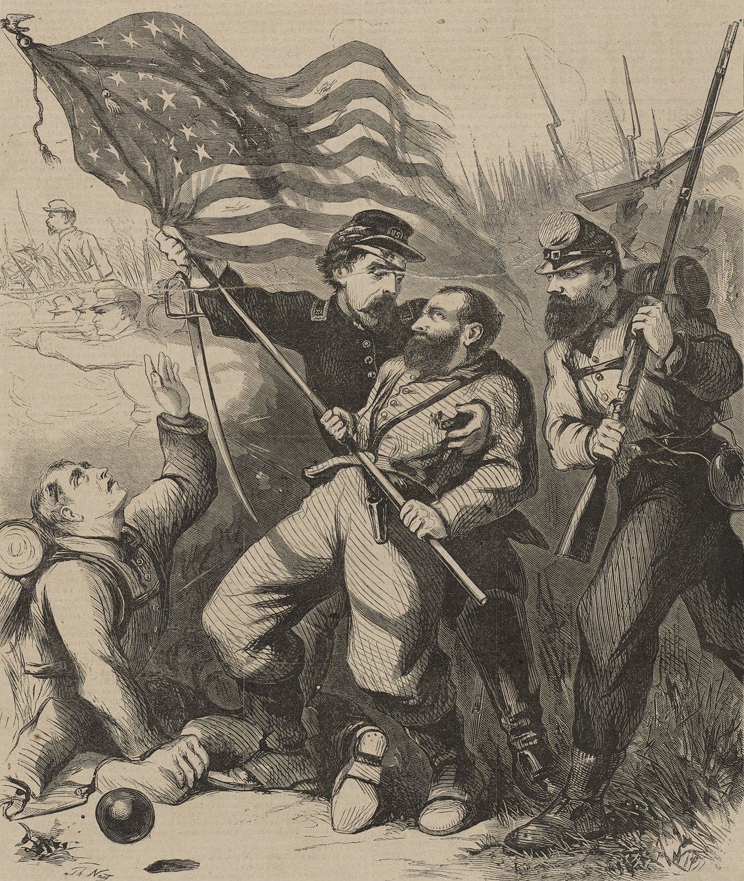 Galáns színhordozó alkotó: Thomas Nast