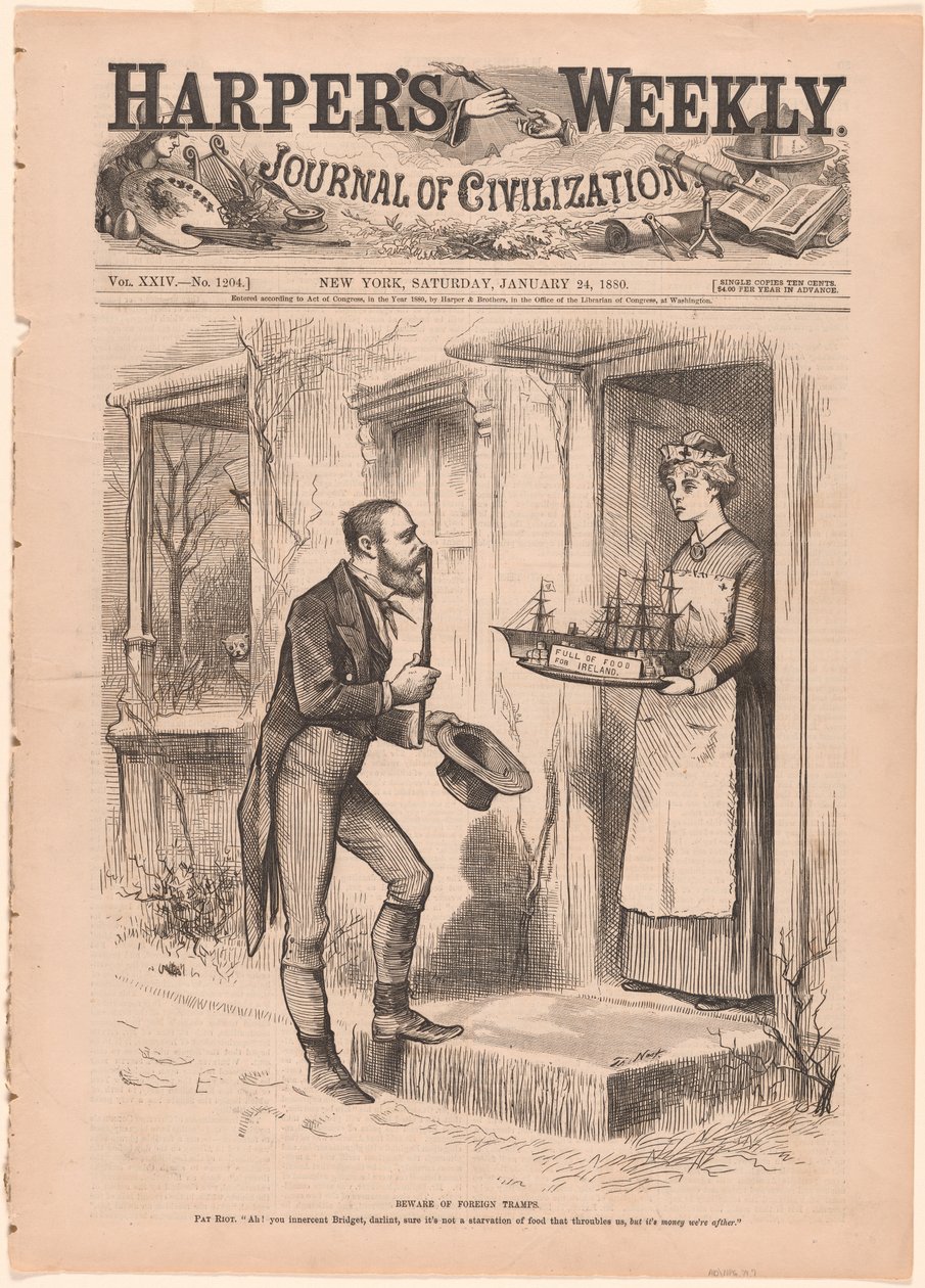 Óvakodjatok a külföldi csavargóktól alkotó: Thomas Nast