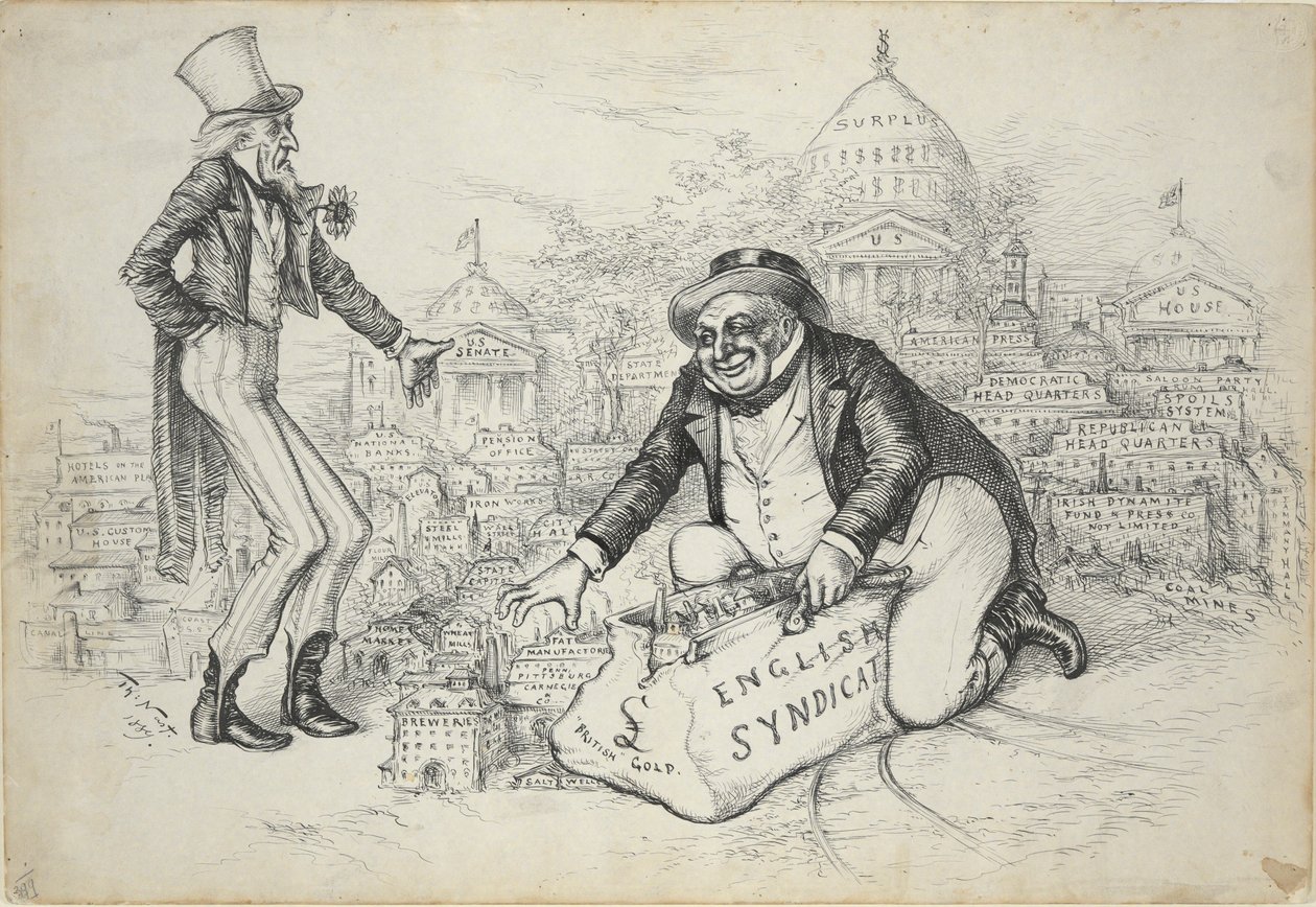 Angol Szindikátus (brit arany) alkotó: Thomas Nast