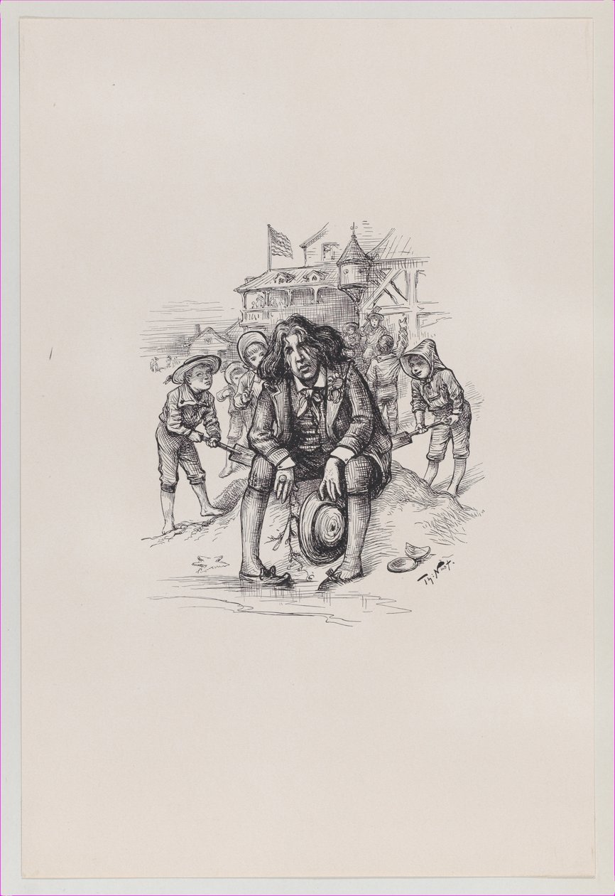 Oscar a Sea-Shore-nál, 1882. augusztus 26., 1882. augusztus 26. alkotó: Thomas Nast