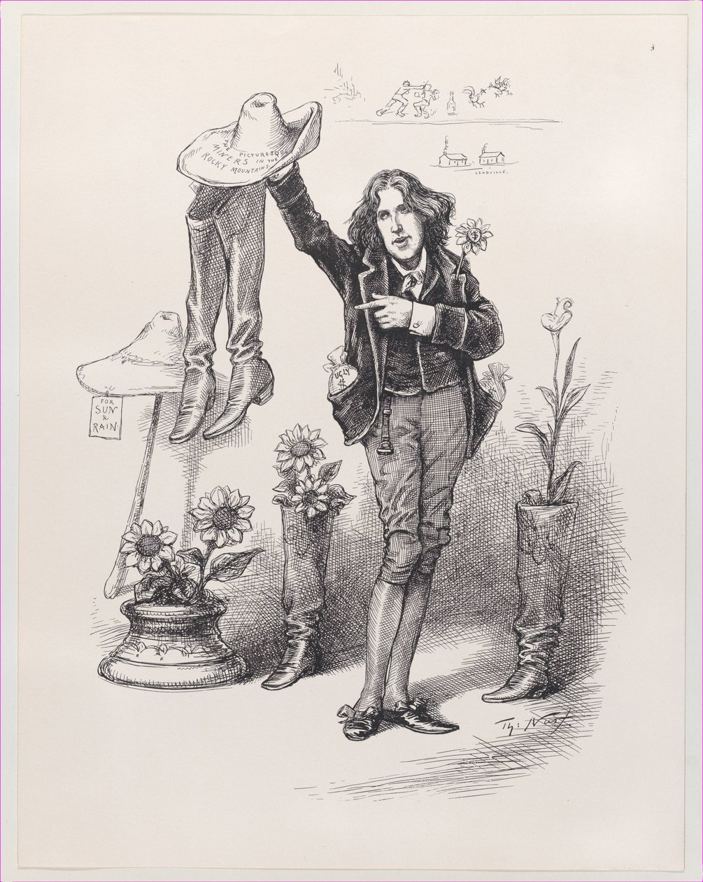 Wilde rajtunk. Something To Live Up To Amerikában, 1882. június 10., 1882. június 10. alkotó: Thomas Nast