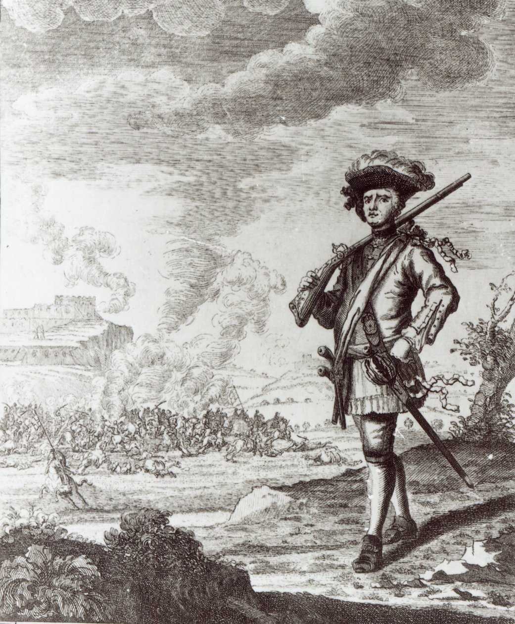 Henry Morgan kapitány Panama kifosztásánál 1671-ben, 1734 körül alkotó: Thomas Nicholls