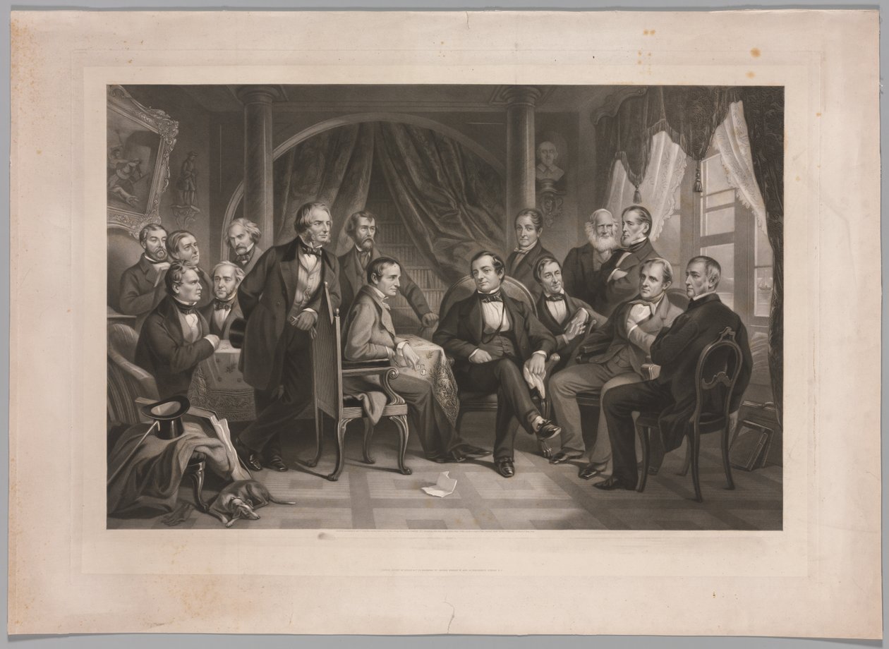Washington Irving és irodalmi barátai Sunnyside-ban alkotó: Thomas Oldham Barlow