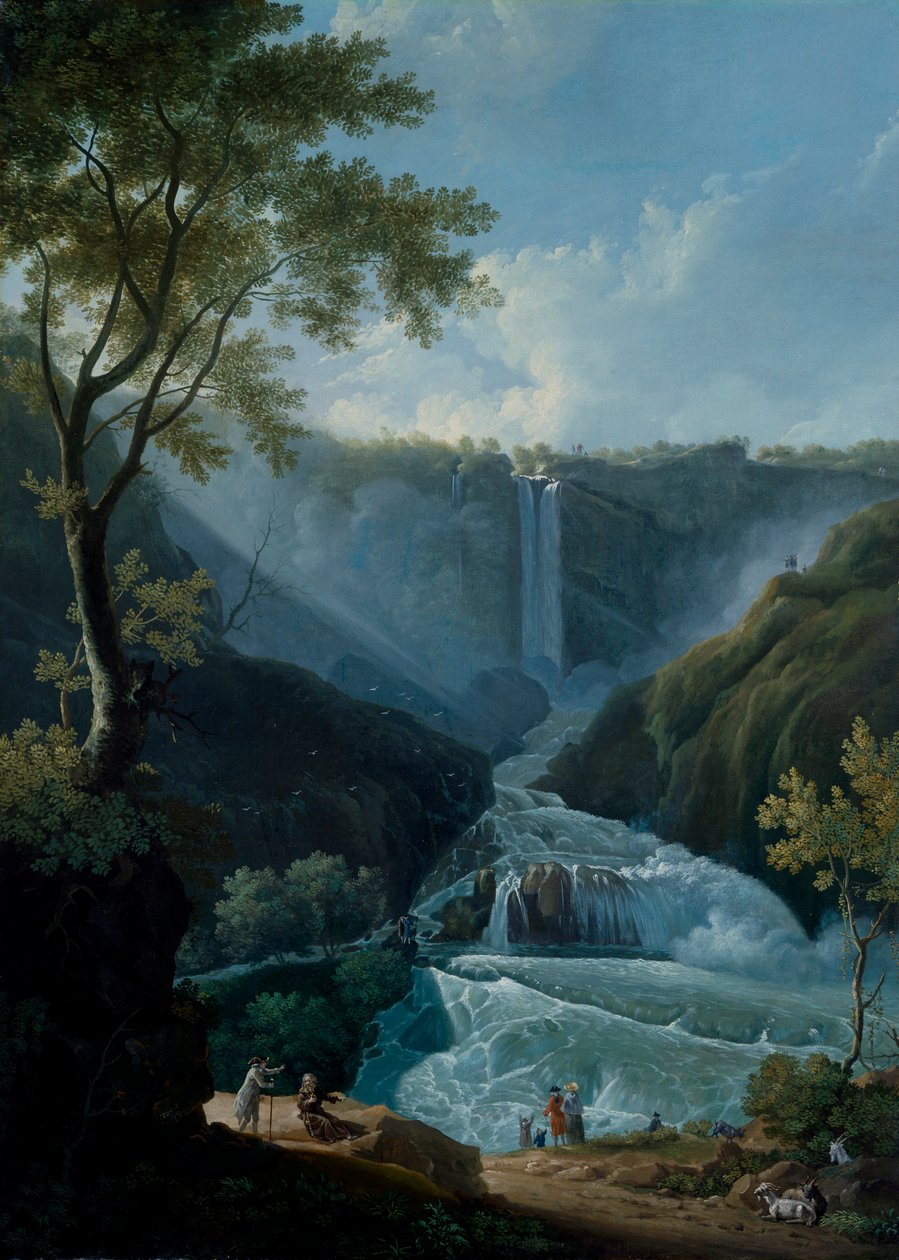 "Terni vízesése", 1767 alkotó: Thomas Patch