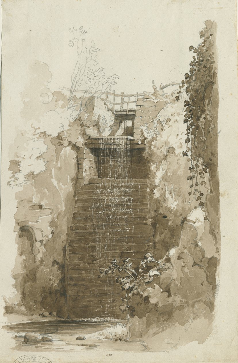 Biddulph – vidéki nézet: toll- és mosórajz, 1837. június 8. (rajz) alkotó: Thomas Peploe Wood