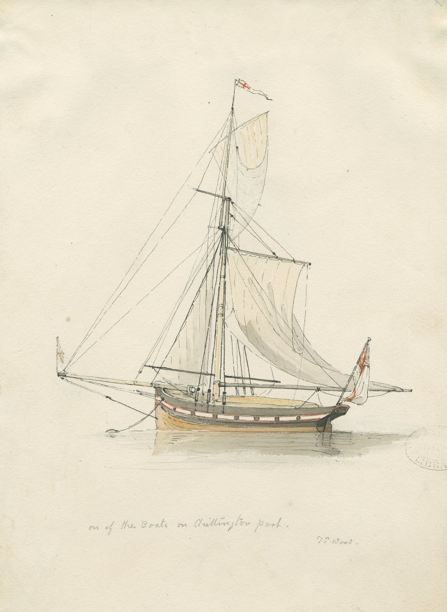 Chillington Park – Medence: toll és vízfesték rajz, nd [1837-1838] (rajz) alkotó: Thomas Peploe Wood