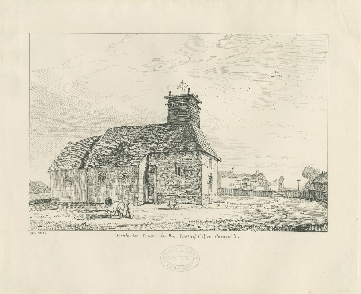 Harlaston Chapel: tollrajz alkotó: Thomas Peploe Wood