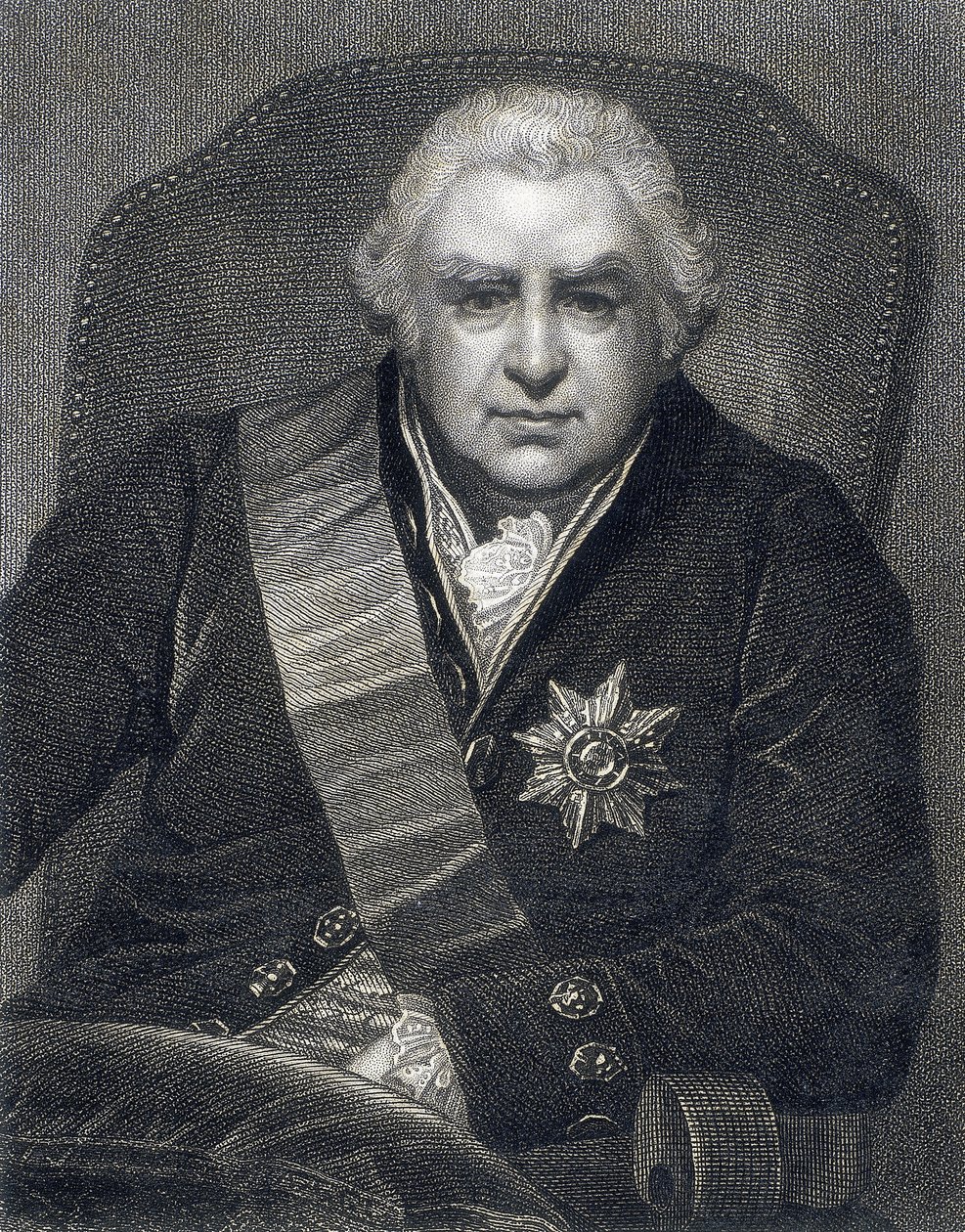 Joseph Banks, a Royal Society PRS elnöke, botanikus, 1800-as évek alkotó: Thomas Philips
