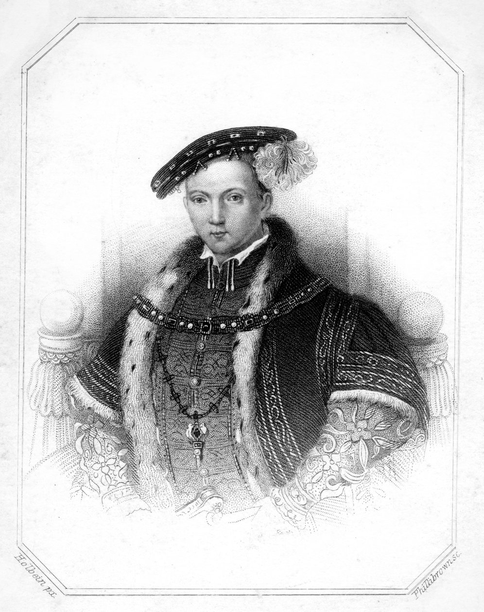 VI. Edward angol király, 19. század. alkotó: Thomas Phillibrown