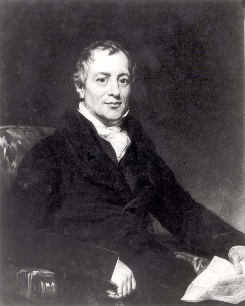 David Ricardo (1772-1823) portréja, Thomas Hodgetts metszete alkotó: Thomas Phillips