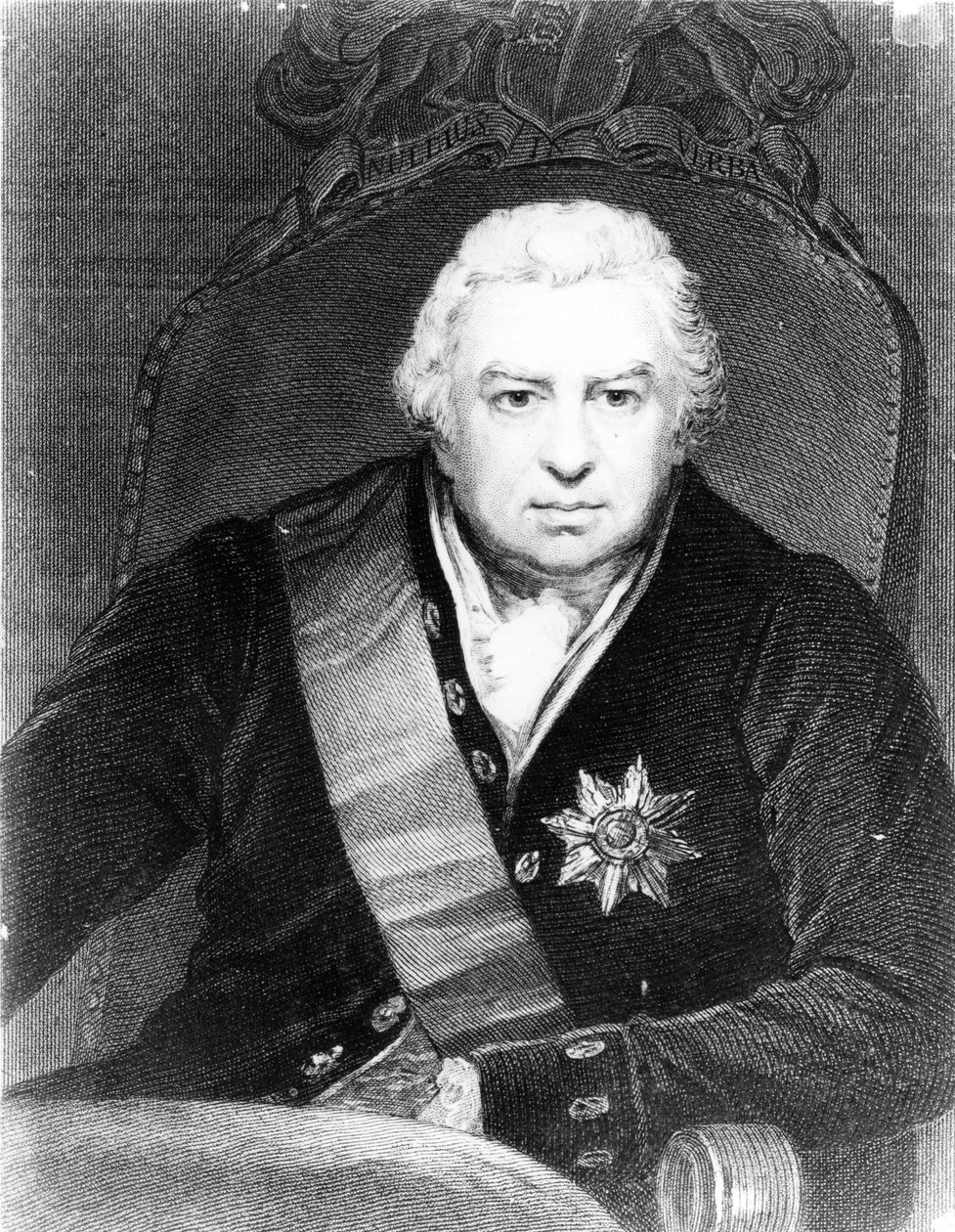 Sir Joseph Banks, 1830-as évek (metszet) alkotó: Thomas Phillips