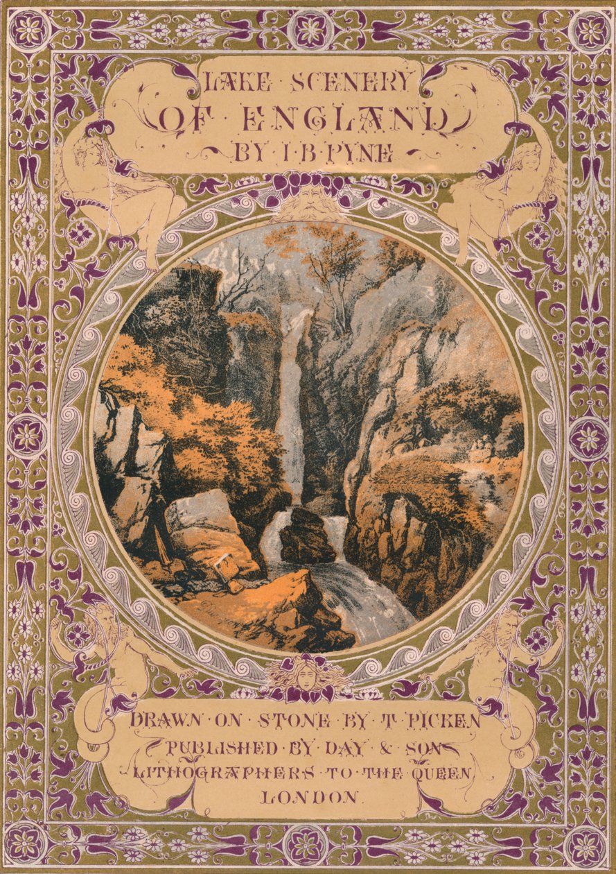 J. B. Pyne 1850-es évekbeli frontispiece to Lake Scenery of England. alkotó: Thomas Picken