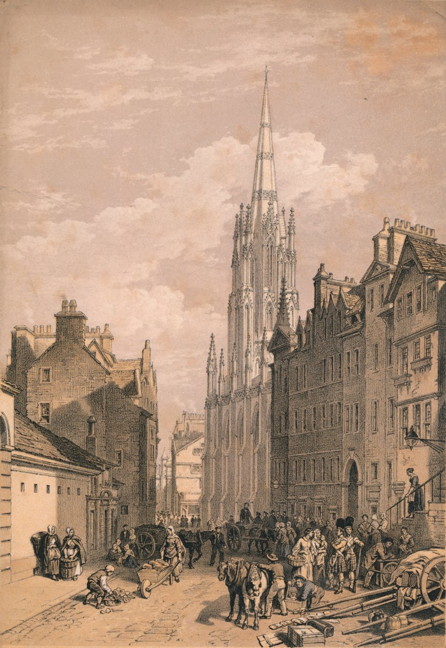 New Assembly Hall, Edinburgh, 1875 alkotó: Thomas Picken