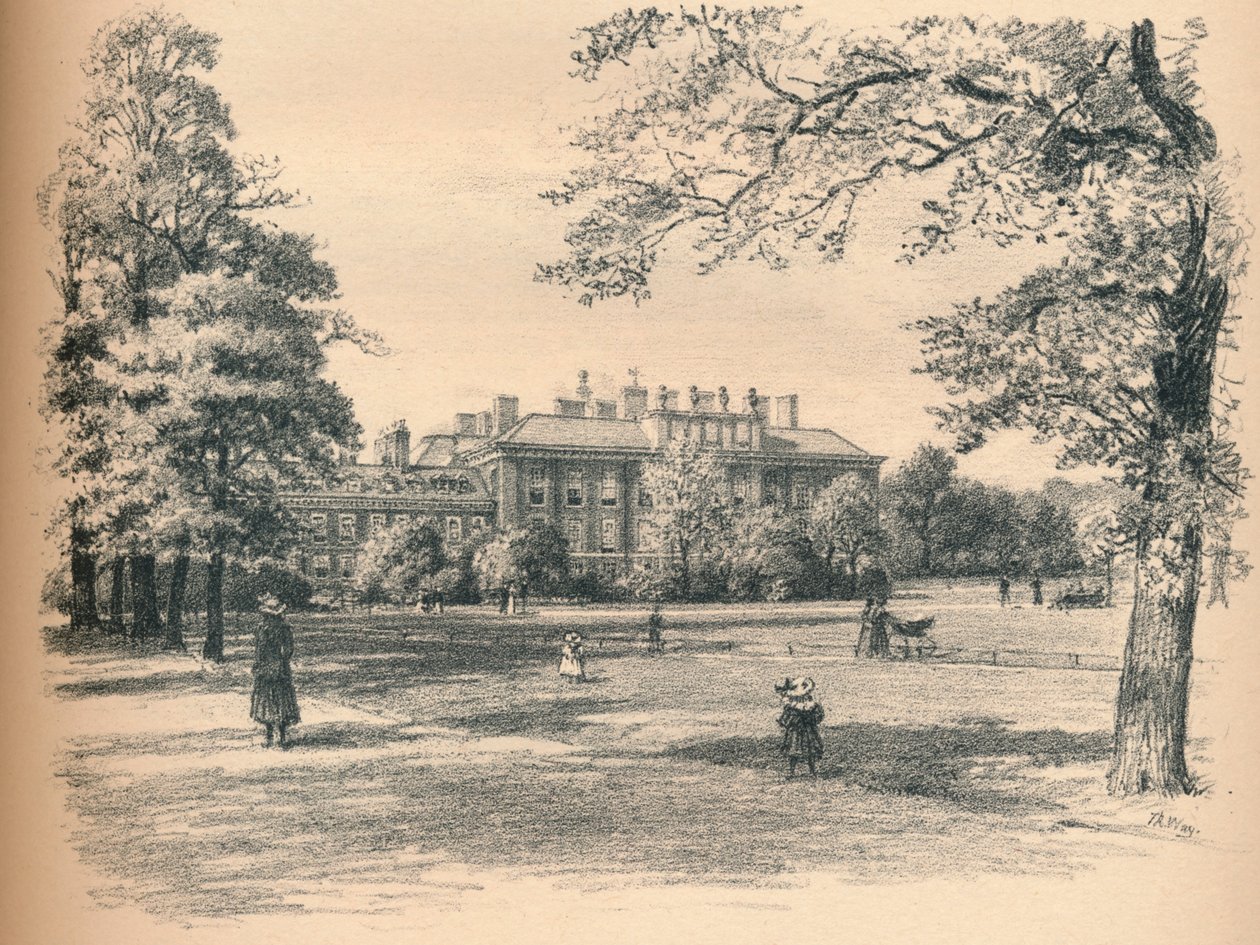 A Kensington-palota déli frontja, 1902 alkotó: Thomas Robert Way