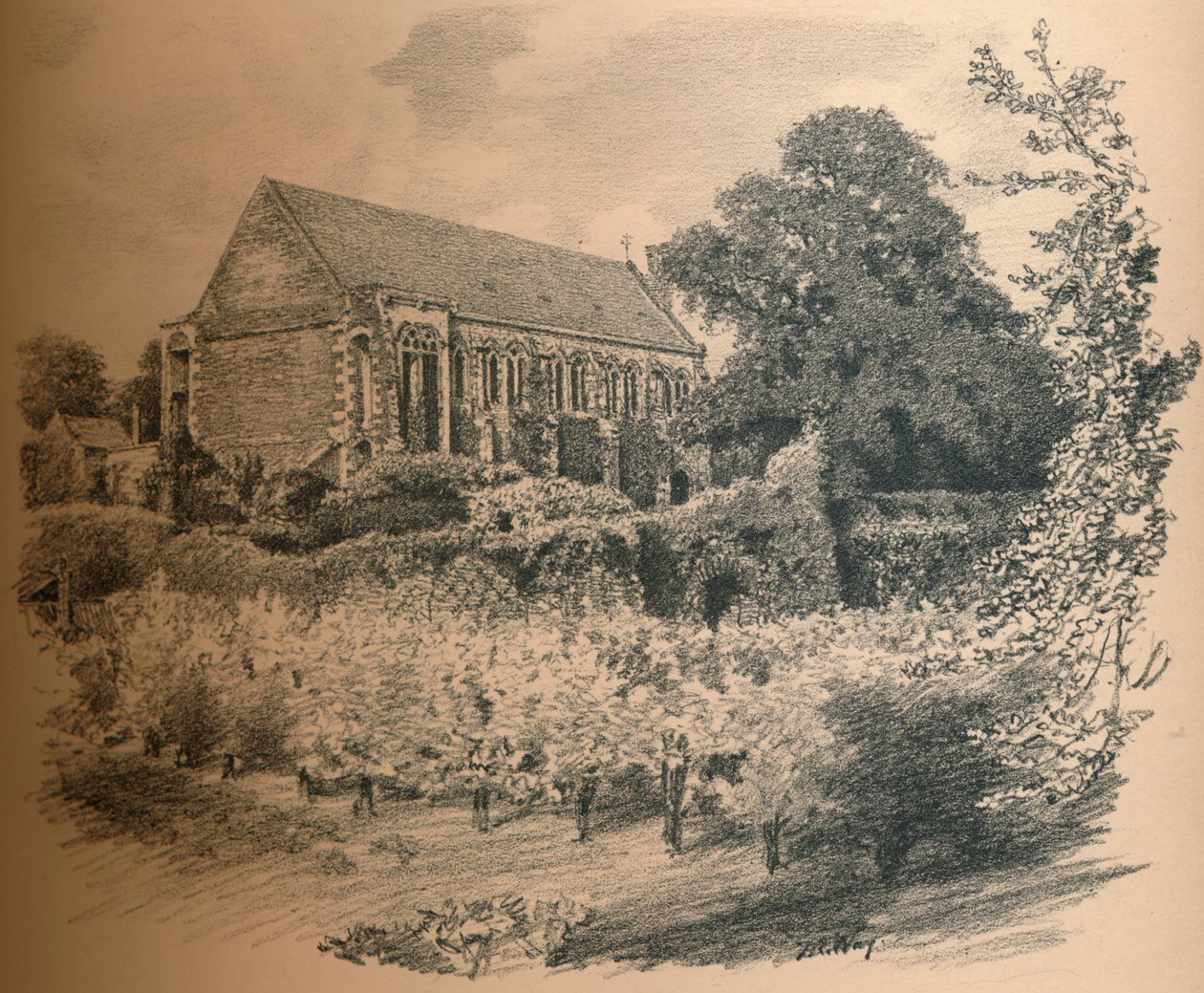 The Hall, Eltham Palace, 1902 alkotó: Thomas Robert Way