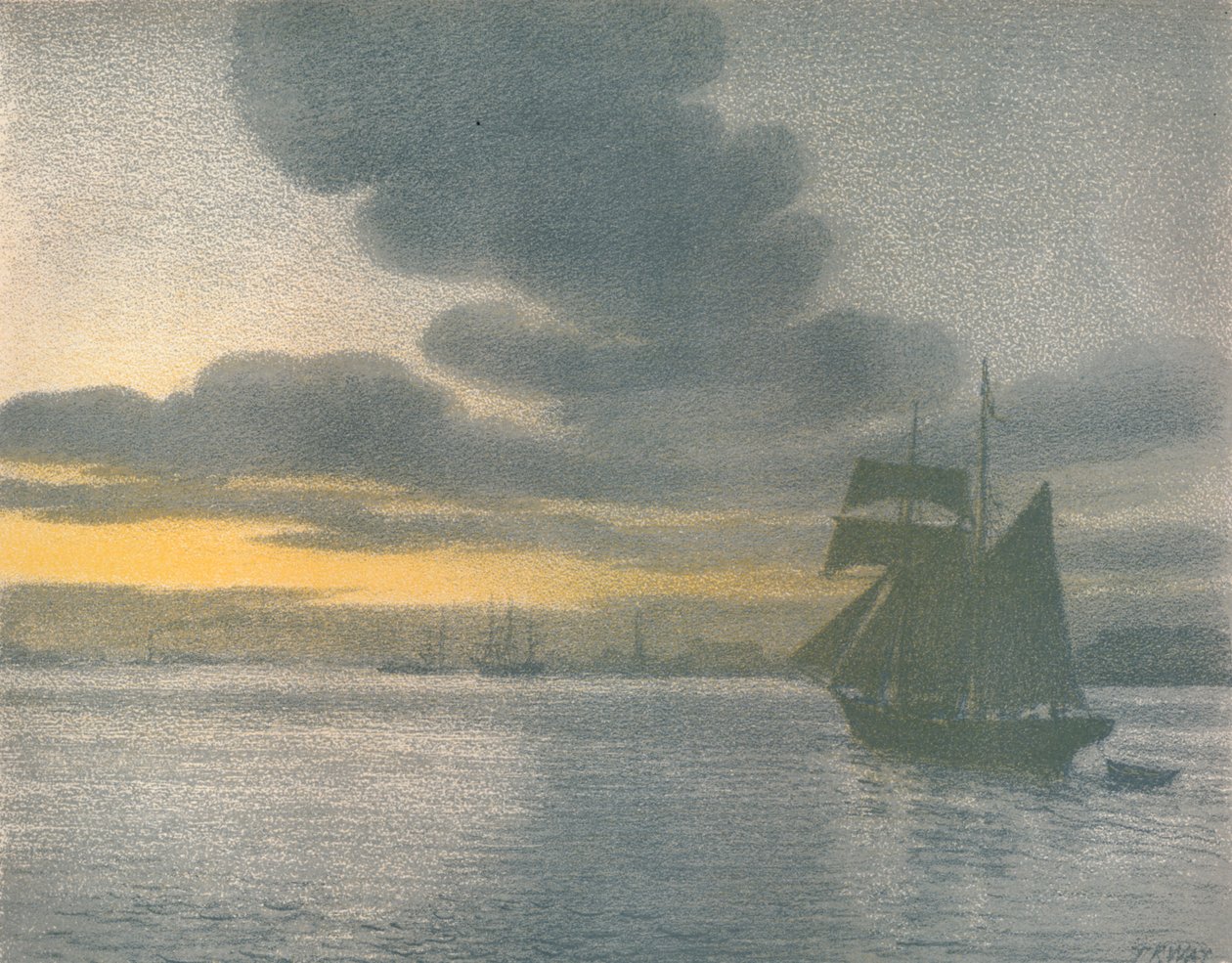 Alsó-Temze, 1900 alkotó: Thomas Robert Way