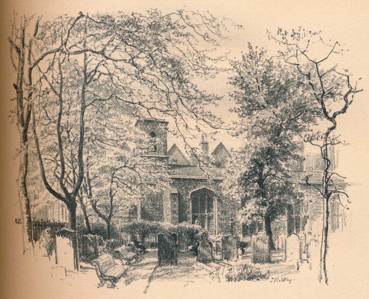 A királyi kápolna, Savoyai palota, 1902 alkotó: Thomas Robert Way