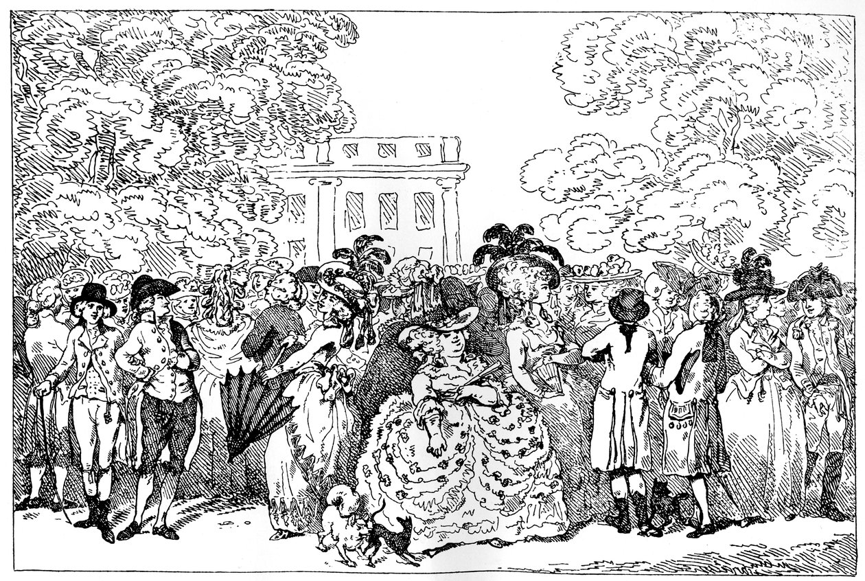1784, vagy a Nap divatja, 1784. alkotó: Thomas Rowlandson