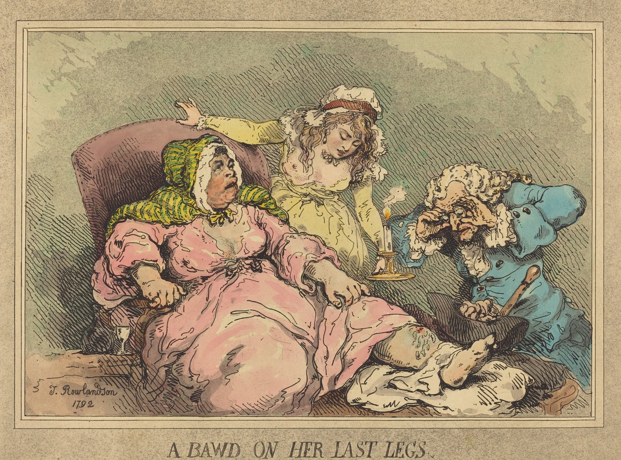 Bowd az utolsó lábán alkotó: Thomas Rowlandson
