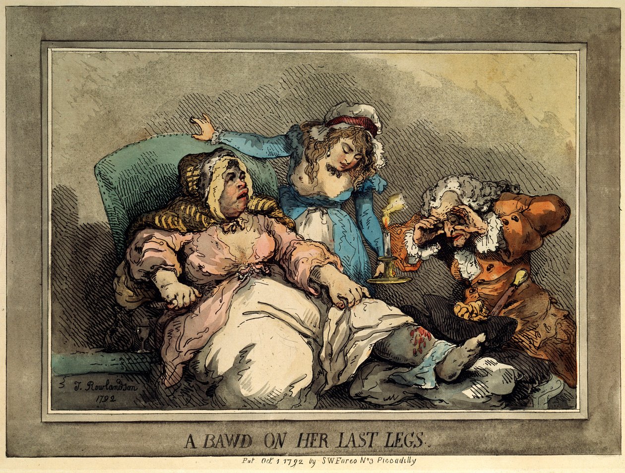 Üvöltés utolsó lábán, 1792 alkotó: Thomas Rowlandson