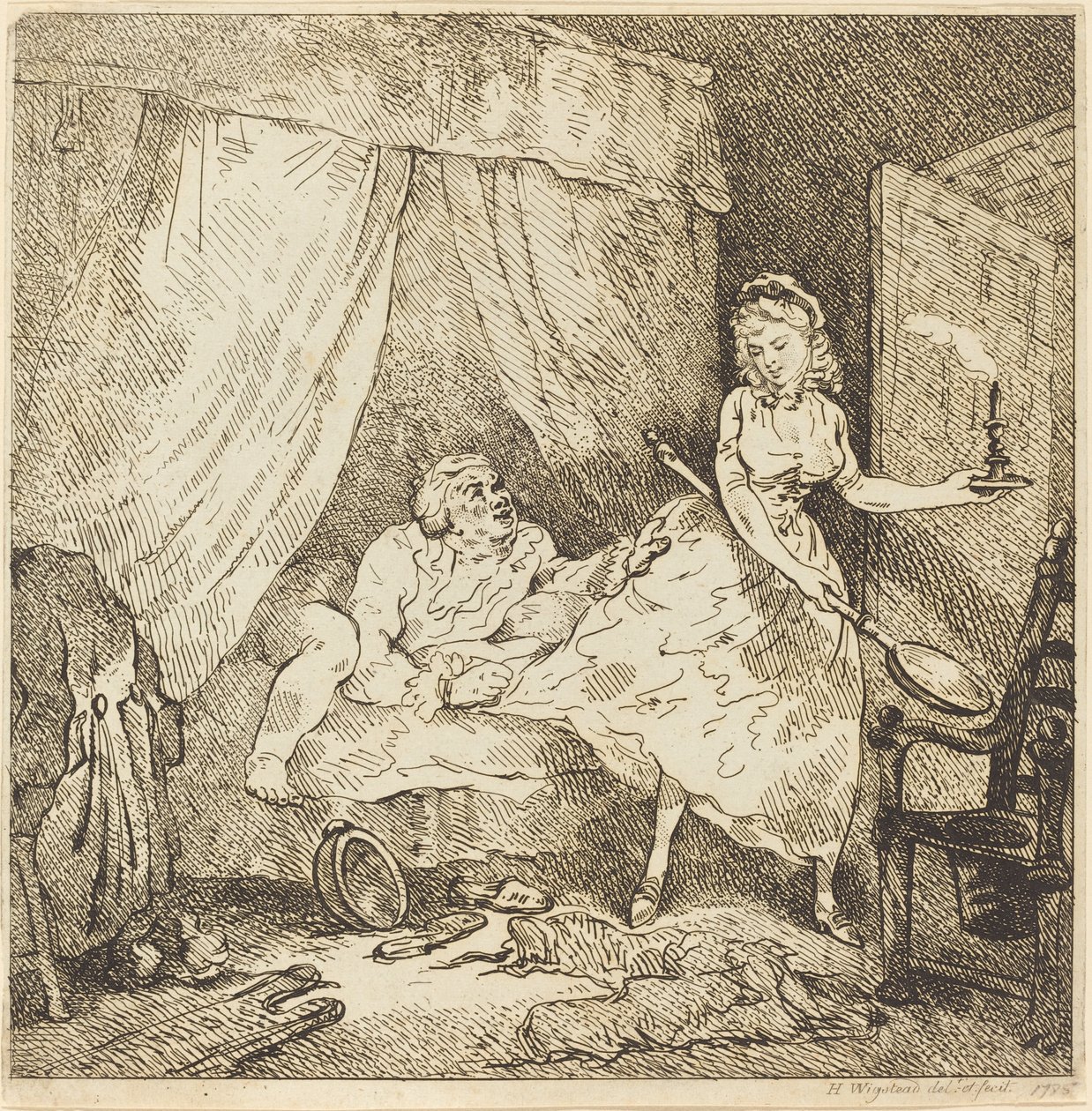 Ágymelegítő alkotó: Thomas Rowlandson