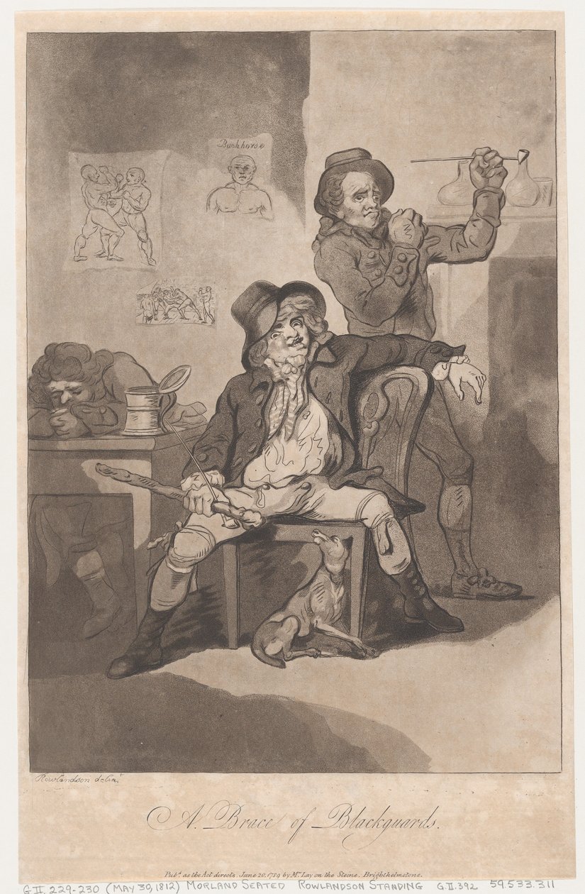 Feketegárdisták karkötője, 1789. június 20., 1789. június 20. alkotó: Thomas Rowlandson