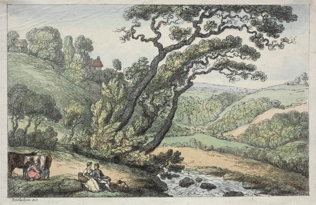 Cornish kilátás alkotó: Thomas Rowlandson