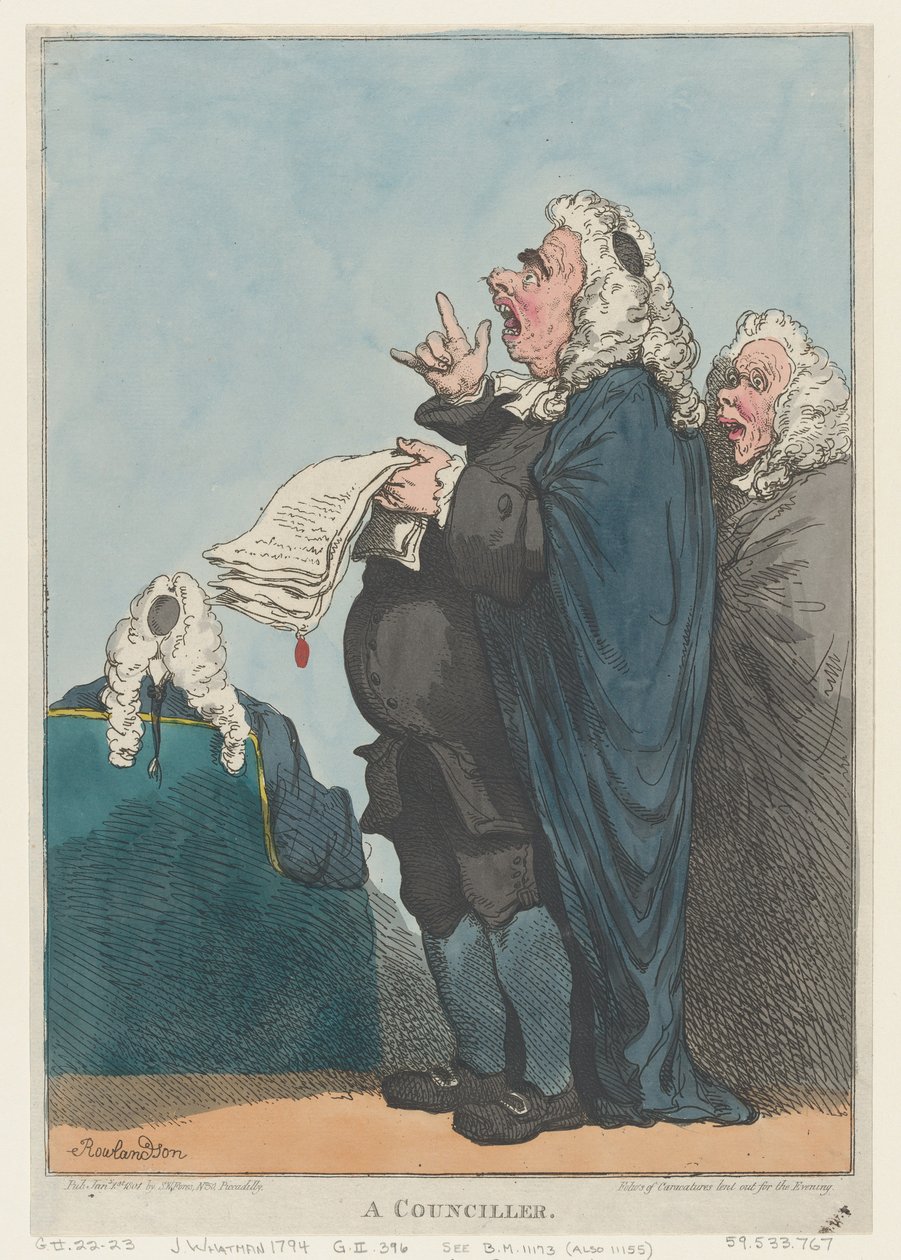 Tanácsos [sic], 1801. január 1., 1801. január 1. alkotó: Thomas Rowlandson