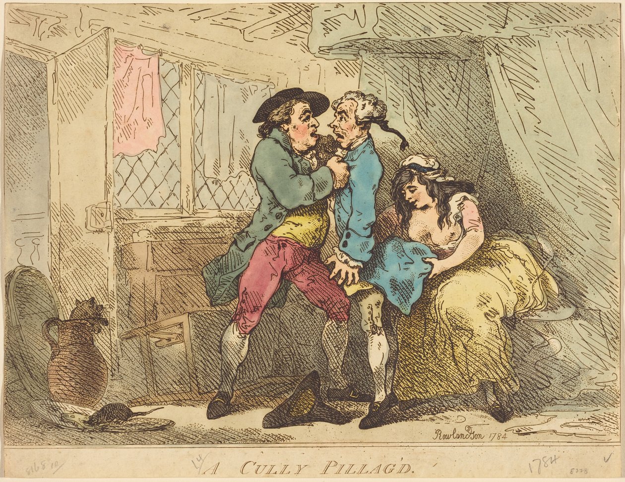 A Cully kifosztása alkotó: Thomas Rowlandson