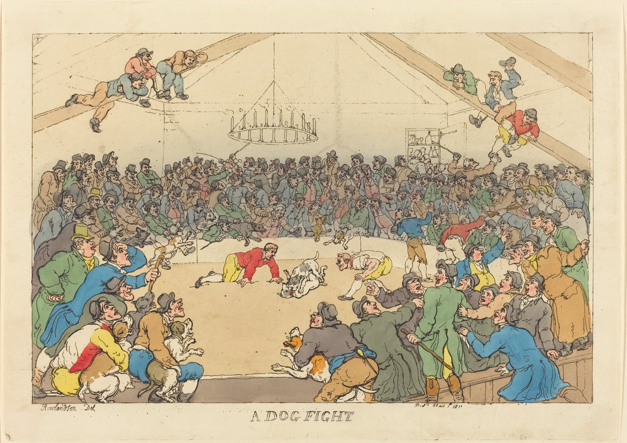 Kutyaviadal alkotó: Thomas Rowlandson