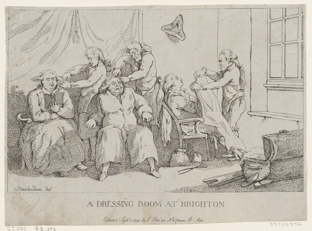 Egy öltöző Brightonban alkotó: Thomas Rowlandson