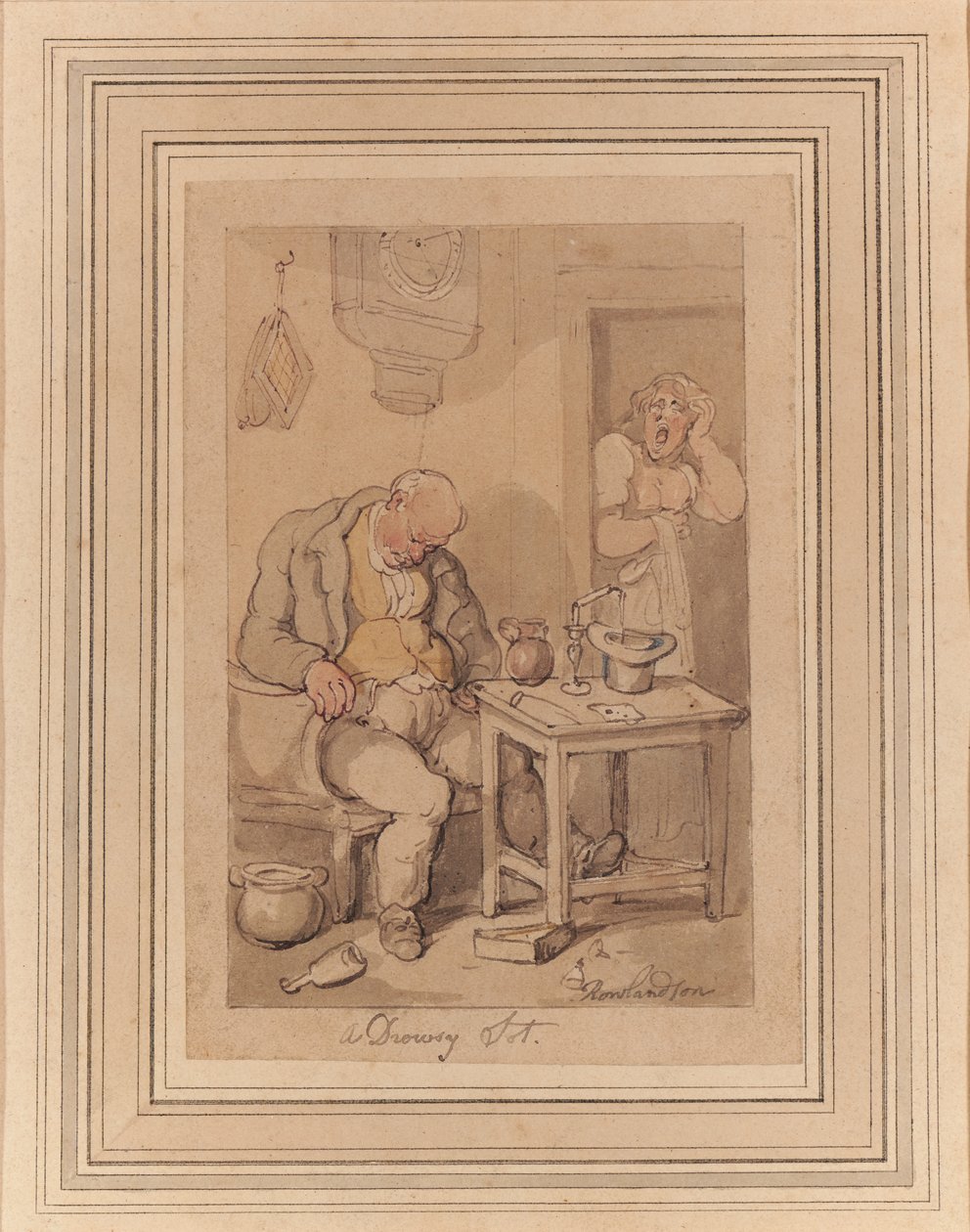 A Drowsy Sot alkotó: Thomas Rowlandson
