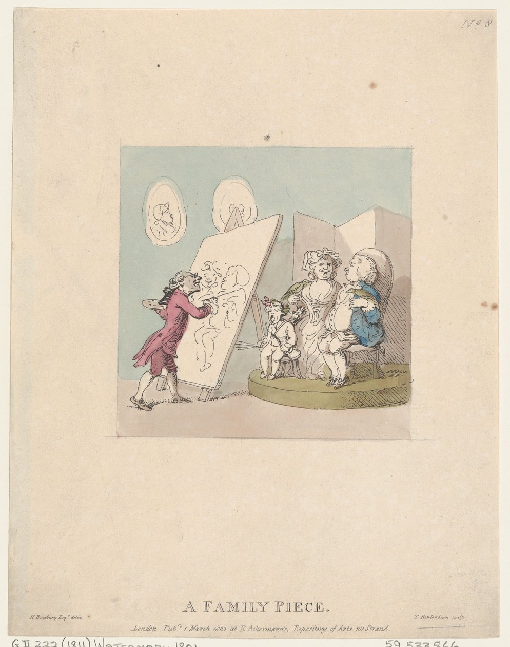 Családi darab, 1803. március 1., 1803. március 1. alkotó: Thomas Rowlandson