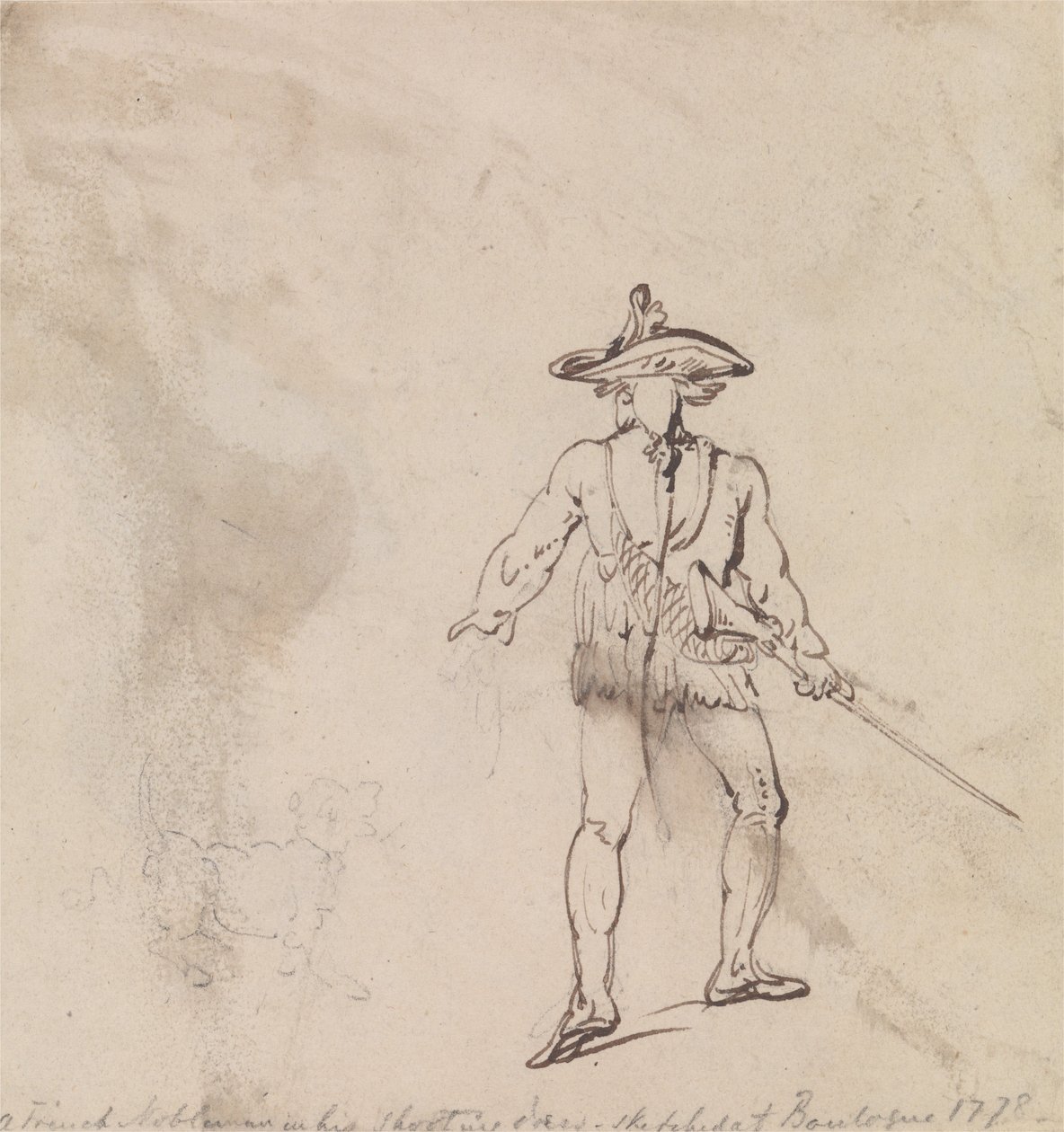Egy vadászó francia nemes alkotó: Thomas Rowlandson