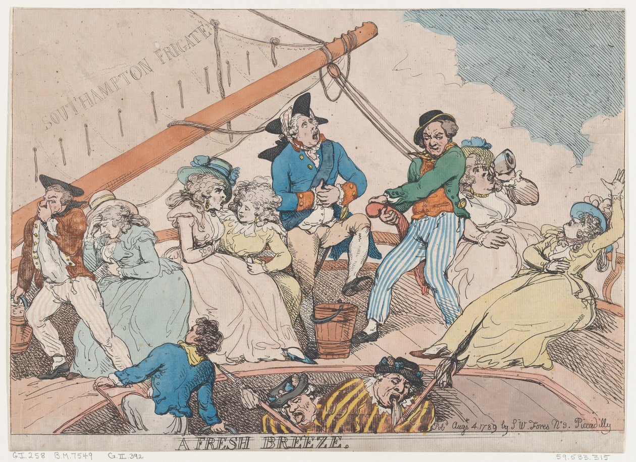 Friss szellő, 1789. augusztus 4., 1789. augusztus 4. alkotó: Thomas Rowlandson