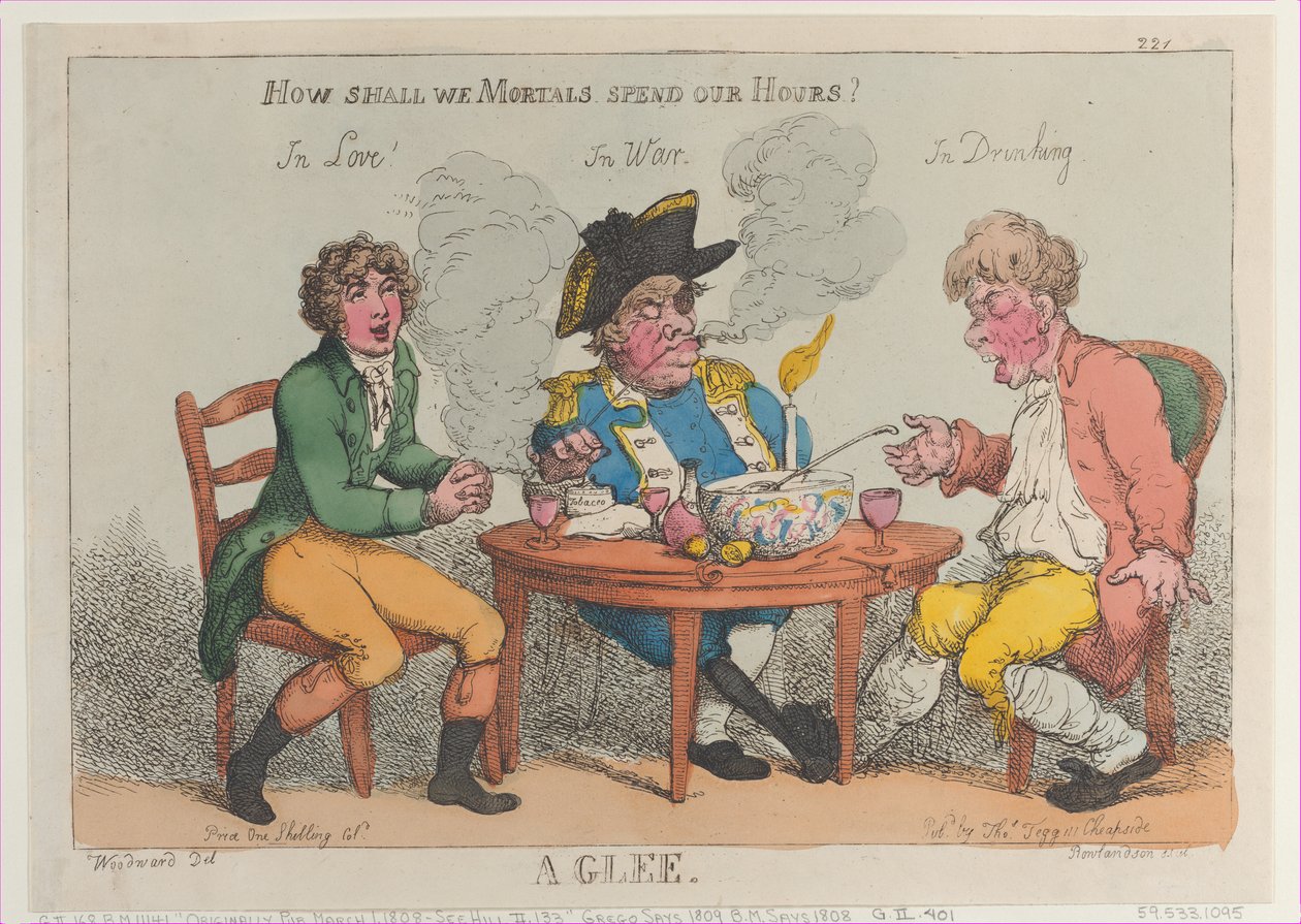 A Glee, 1808. március 1., 1808. március 1. alkotó: Thomas Rowlandson