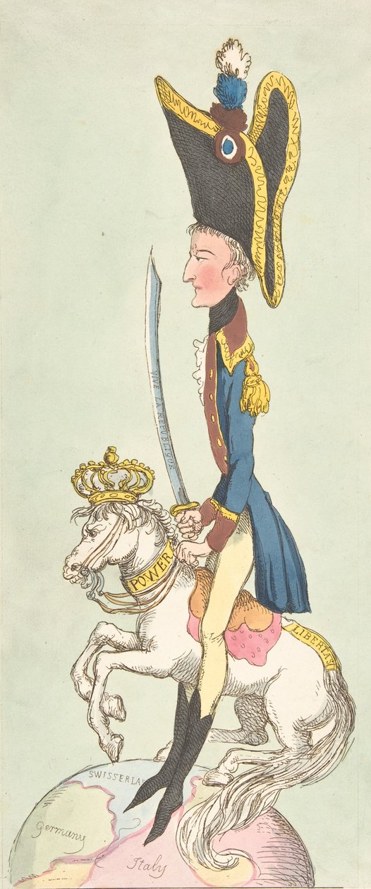 Egy nagyszerű ember hobbilován, 1803., 1803. alkotó: Thomas Rowlandson
