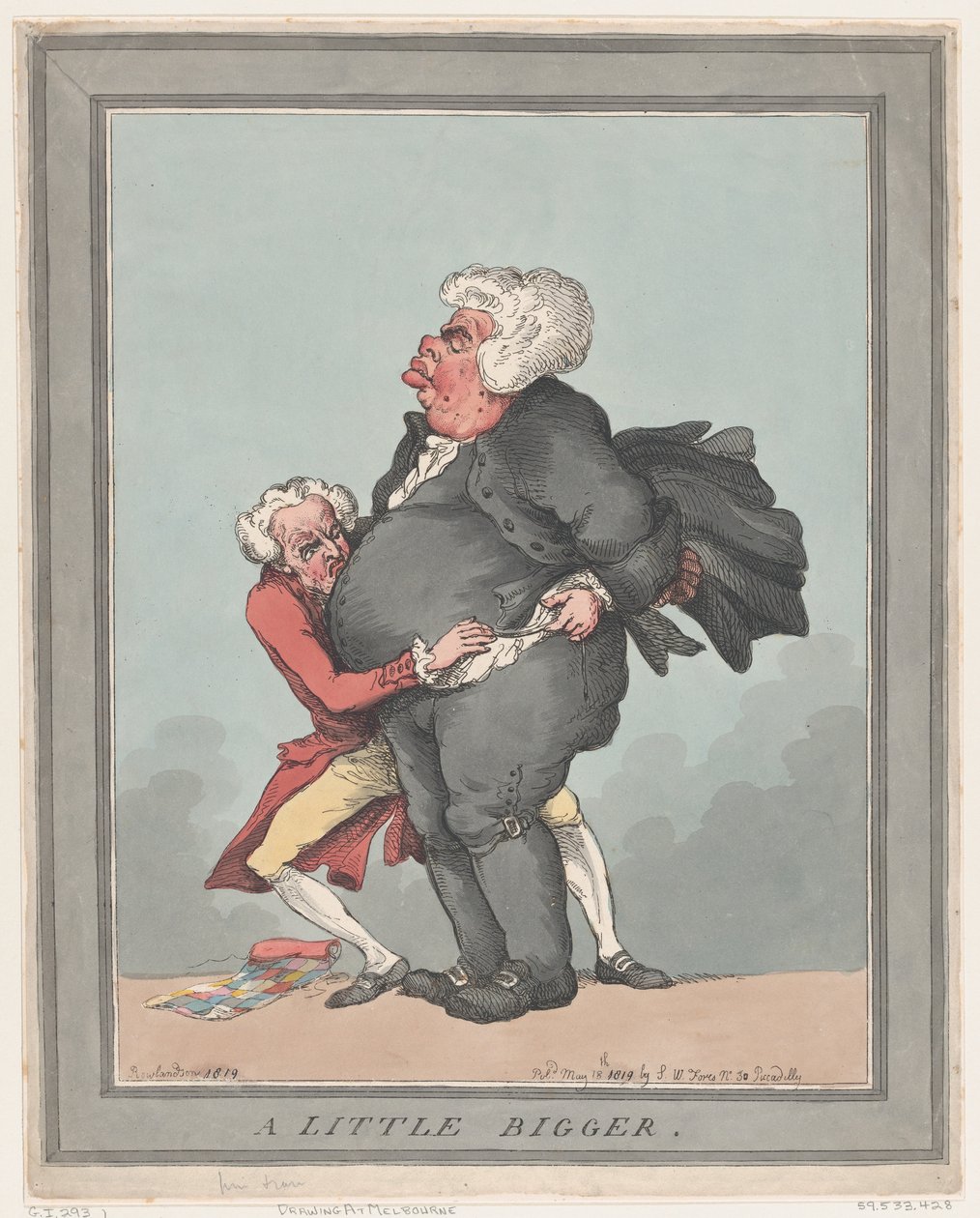 Egy kicsit nagyobb, 1819. május 18., 1819. május 18. alkotó: Thomas Rowlandson
