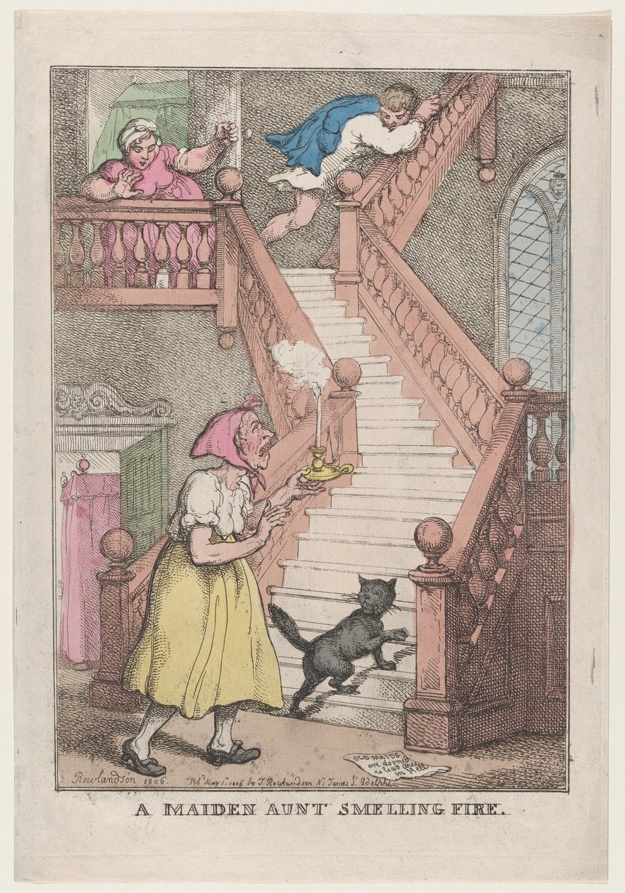 Tűzszagú leánynéni, 1806. május 4., 1806. május 4. alkotó: Thomas Rowlandson