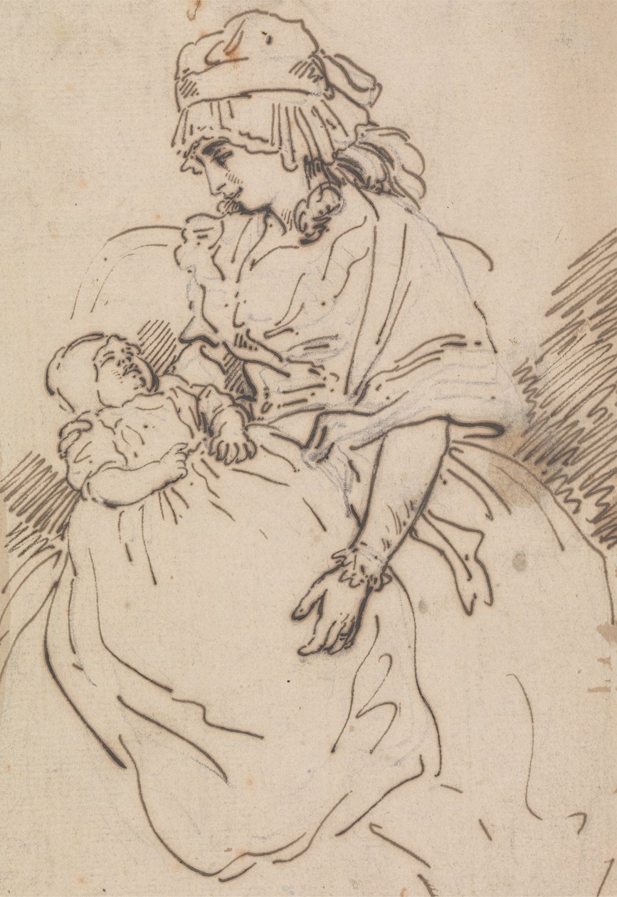 Egy anya és egy gyermek alkotó: Thomas Rowlandson