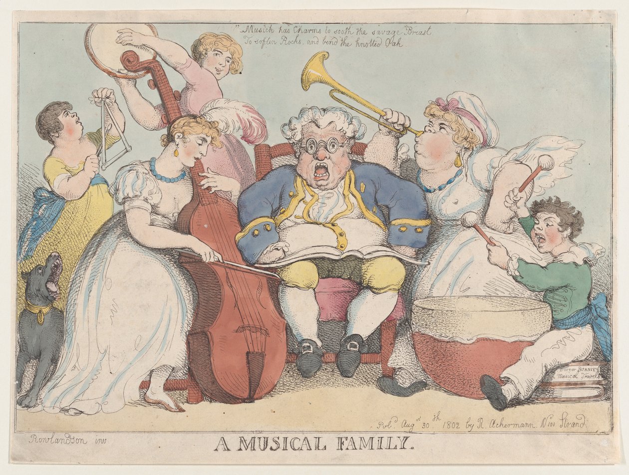 Egy muzsikus család, 1802. augusztus 30., 1802. augusztus 30. alkotó: Thomas Rowlandson