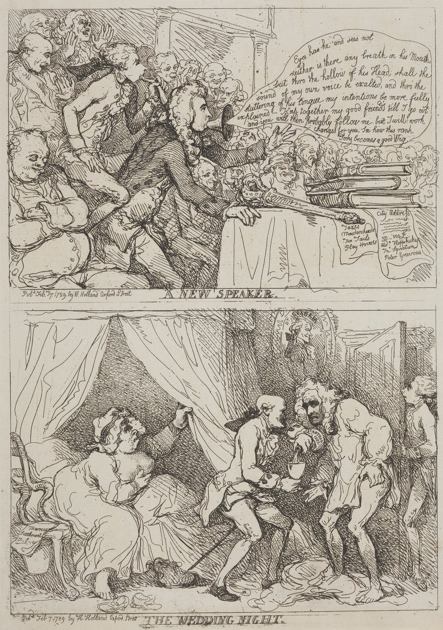 Egy új előadó – Az esküvői éjszaka alkotó: Thomas Rowlandson