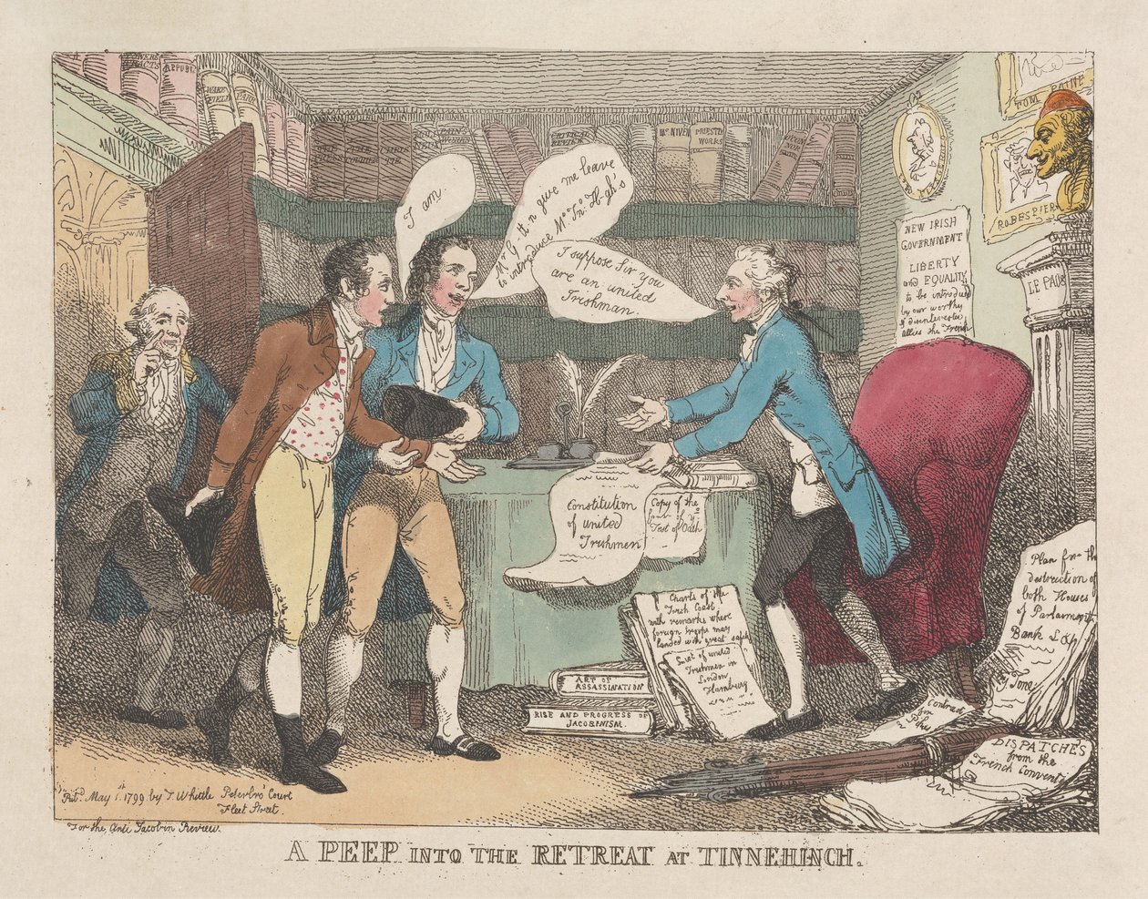 Egy pillantás a Tinnehinch-i visszavonulási helyre alkotó: Thomas Rowlandson